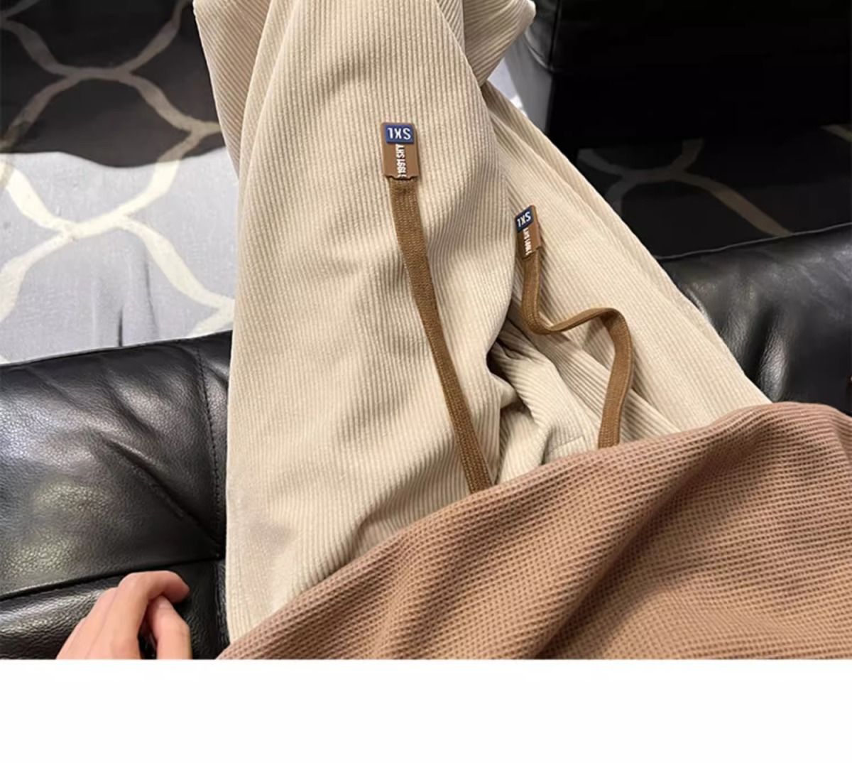 Herren Cordhose Gefüttert Gerade Geschnittene Freizeithose Warm_voghion.com