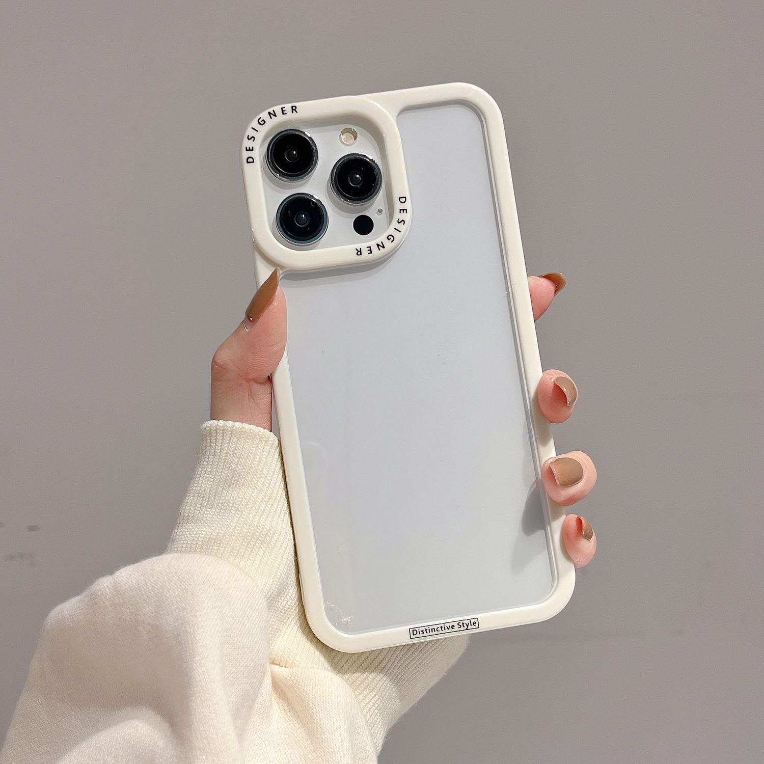 Instagram Wind 15promax Transparent Phone Case iPhone 14 Color Border 13promax Notch_voghion.com