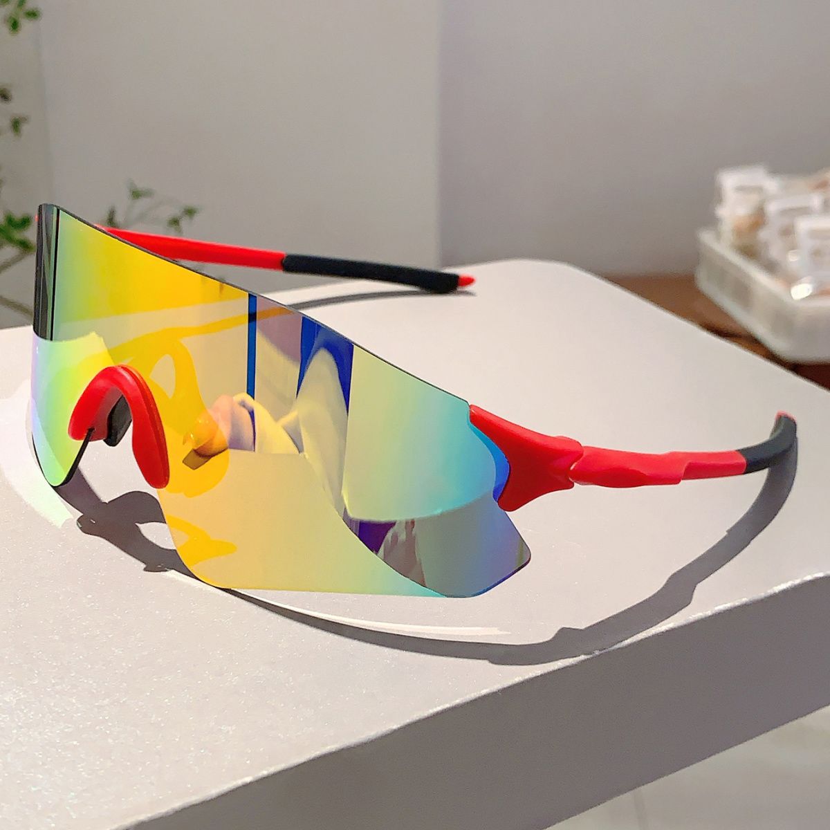 New Marathon Running Colorful Goggles Professional Outdoor Unisex Sports Windproof Sandproof Cycling Mountaineering_desvips.com