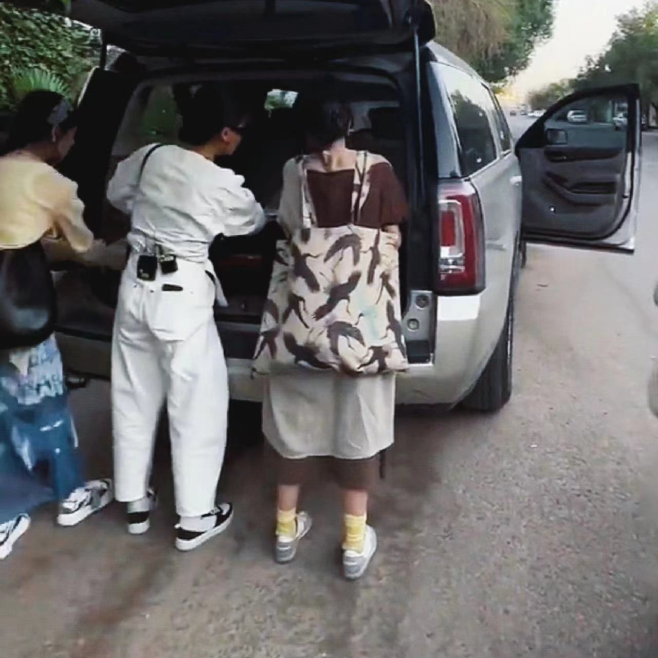 迪麗熱巴同款包包熱巴包雙面鶴帆布單肩包花兒與少年大容量背包女