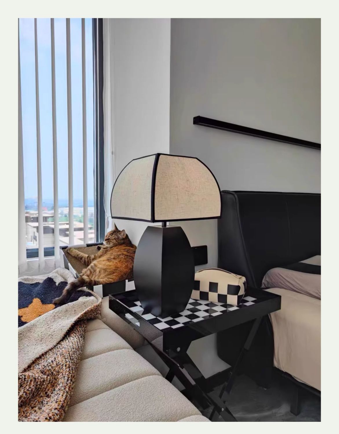 Moderner minimalistischer Vintage-Tisch für Wohnzimmer, Arbeitszimmer, Schlafzimmer, Nachttischlampe, neuer chinesischer Stil, gemütliches High-End_voghion.com
