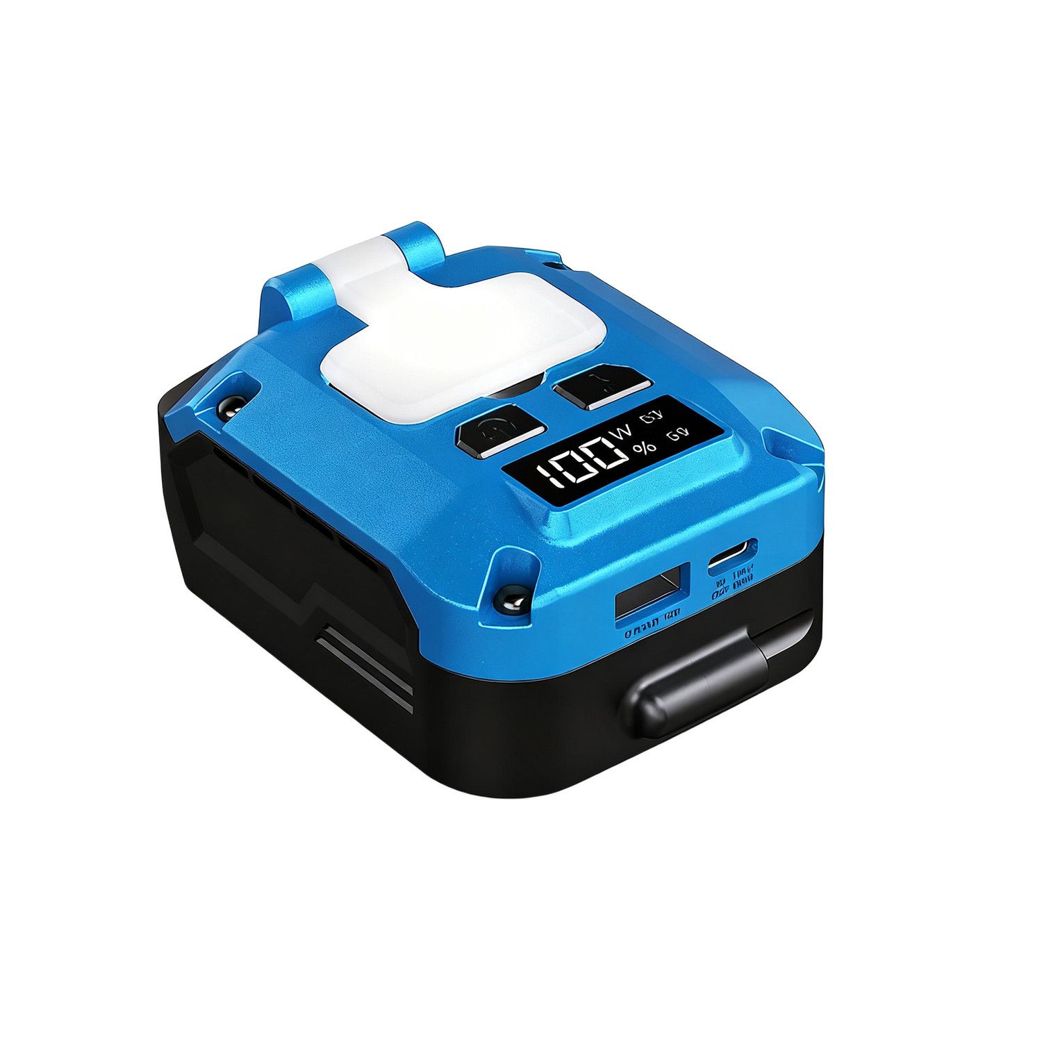 适配牧田锂电池TYPEC接口18-21V储能USB-A输入输出双向快充充电座 图片 9