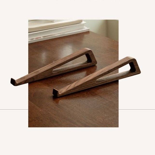 Notebook Stand Bookshelf Desktop Organizer Children's Solid Bamboo Study Tablet Reading Artifact_voghion.com