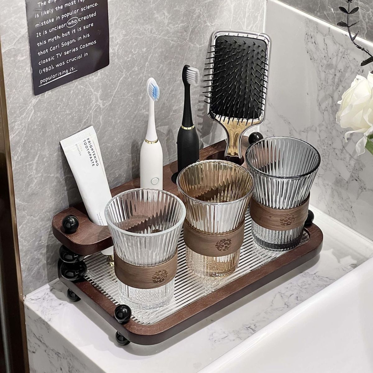 Spazzolino da denti in stile antico di lusso leggero, spazzolino da denti per il bagno, set di contenitori di alta qualità, bicchiere per collutorio, spazzolino da denti_voghion.com