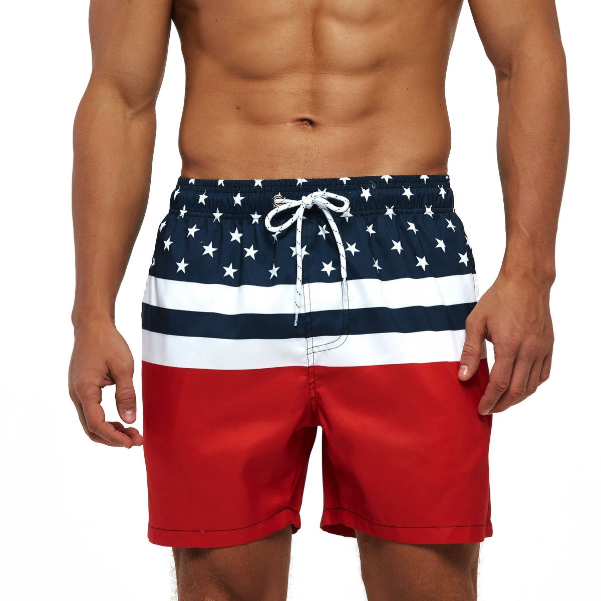 Cross-border Digital Print 3D Printed Beach Shorts_voghion.com