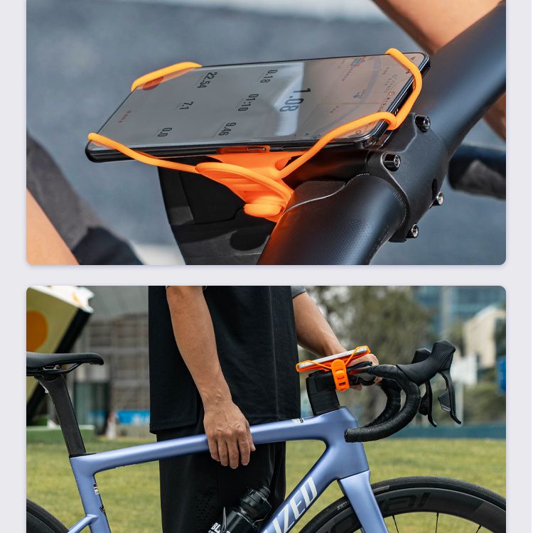 Suporte de silicone compartilhado para bicicleta elétrica Road Phone Mountain, com navegação, especial para ciclismo._voghion.com
