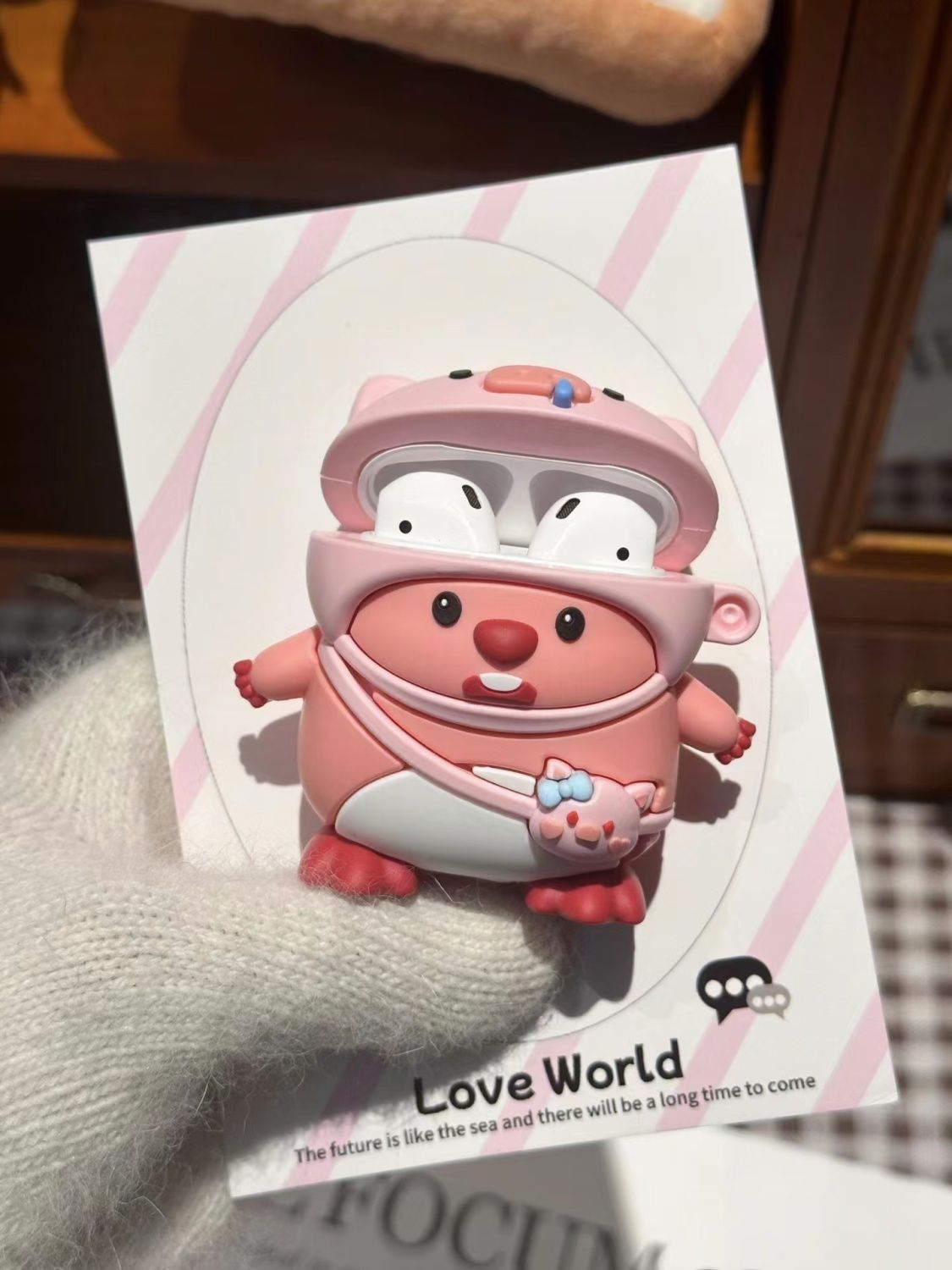 Trendy Ruby Little Beaver Cartoon Earphone Case Suitable For 1/2 Generation Anti-Scratch Cute Pro2_voghion.com