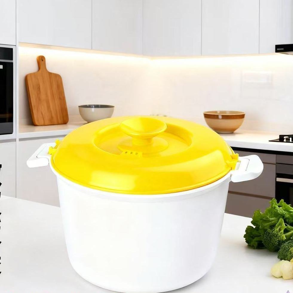Microwave Oven Household Cooker Special Lunch Cooking Utensil Heating Rice Container Steaming Box Kitchen Steamer Food_voghion.com