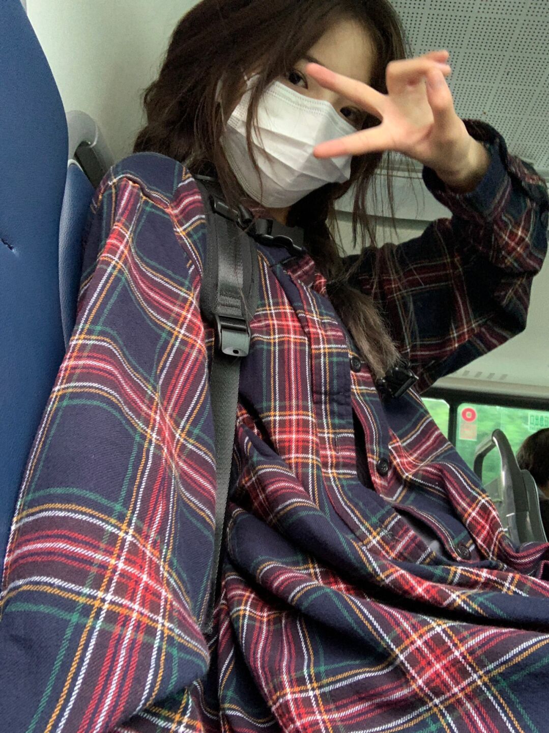 秋冬季日系復古磨毛格子襯衫女外穿寬鬆大碼打底上衣長袖襯衣外套