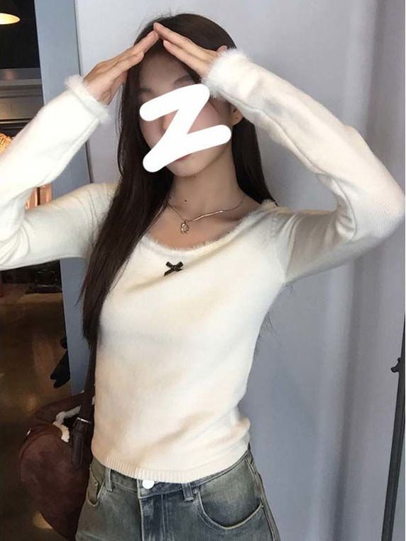 短款毛衣女秋冬2023新款慵懶風高級感超好看內搭套頭針織衫