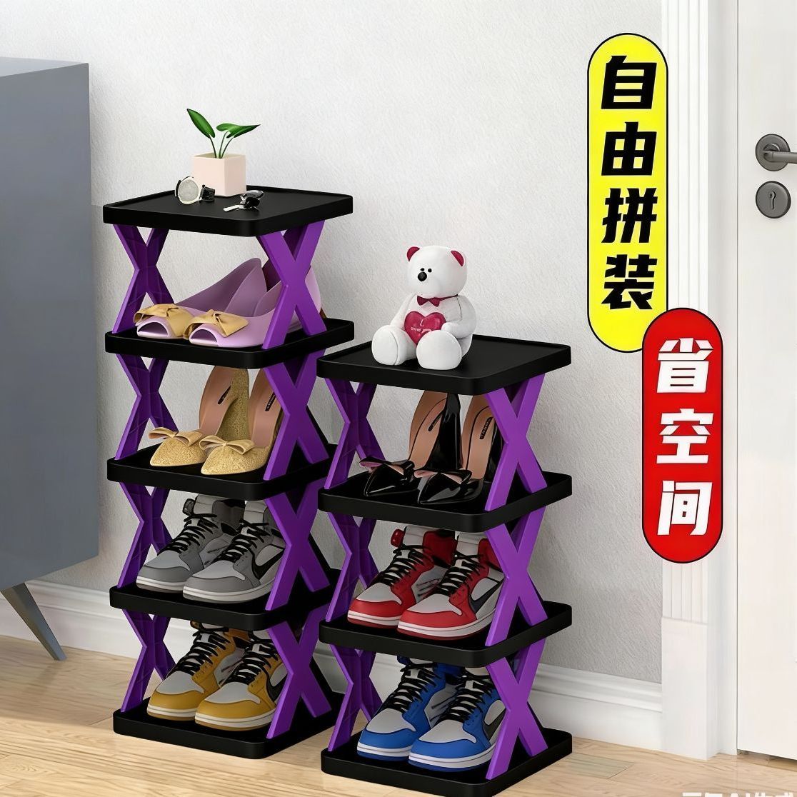 多层鞋架简易宿舍收纳门口鞋子新款架子出租房加厚小型置物架鞋柜