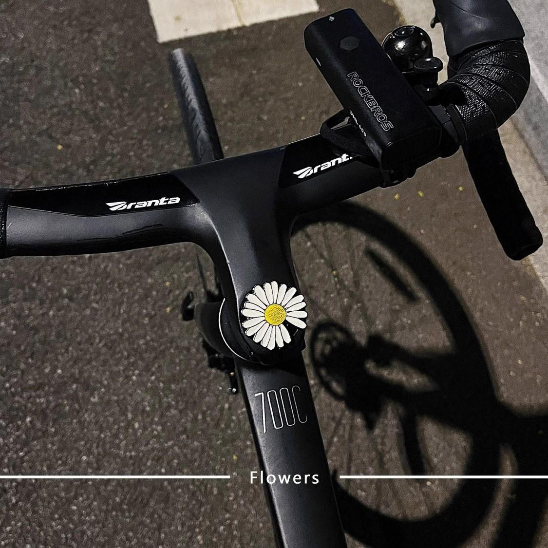 Cute And Charming Bicycle Decoration Metal Daisy Electric Vehicle Motorcycle Road Bike Handlebar Creative Accessory_voghion.com