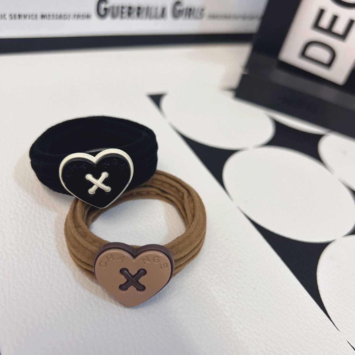 Sommer Elastisches Haargummi Mit Buchstaben Für Pferdeschwanz_voghion.com