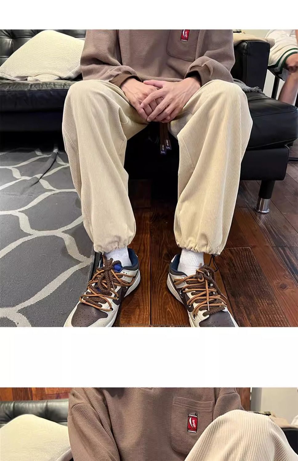 Herren Cordhose Gefüttert Gerade Geschnittene Freizeithose Warm_voghion.com