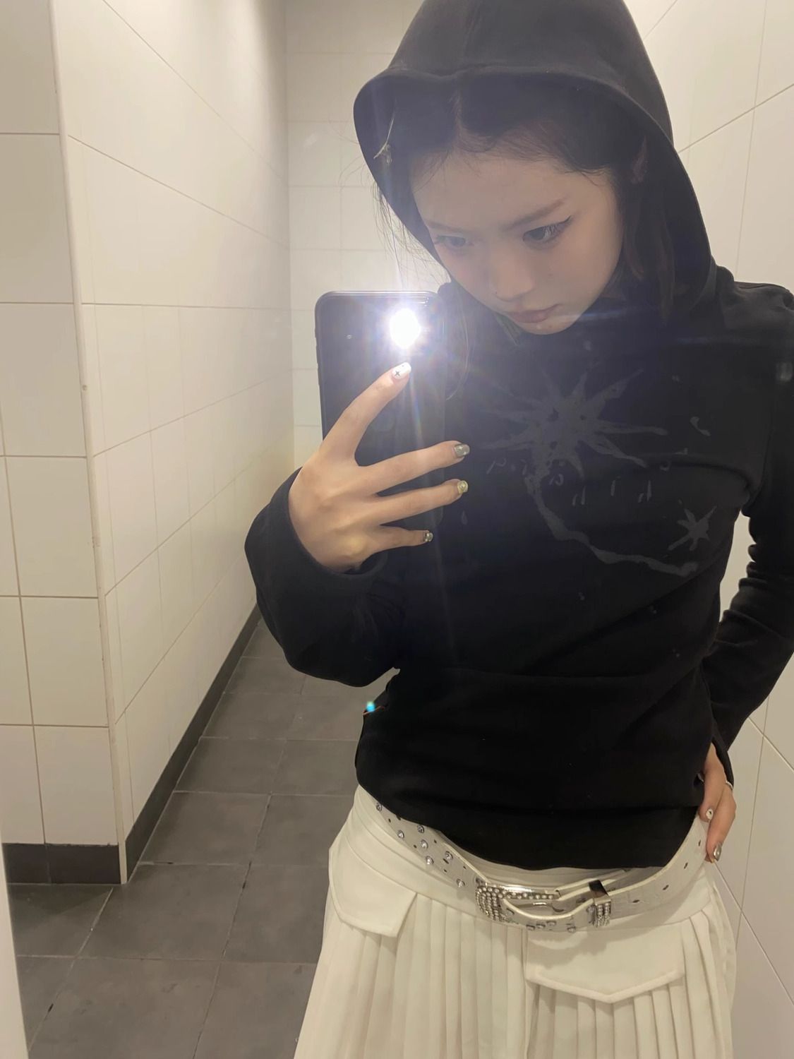 美式連帽修身T恤衛衣女2024年春秋新款修身辣妹小眾設計感上衣ins