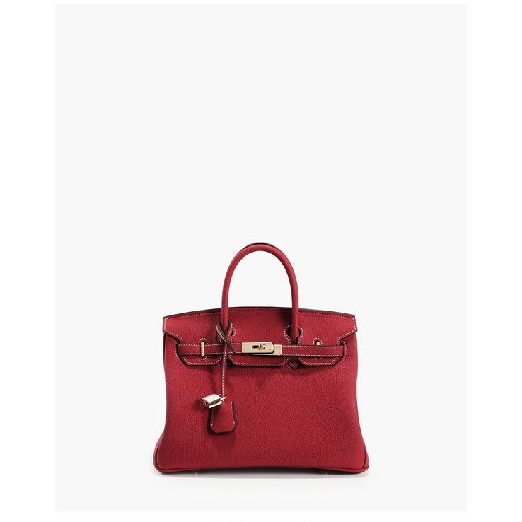 Birkin bag for women 2023 new shoulder bag simple red bridal bag wedding bag handbag large bag