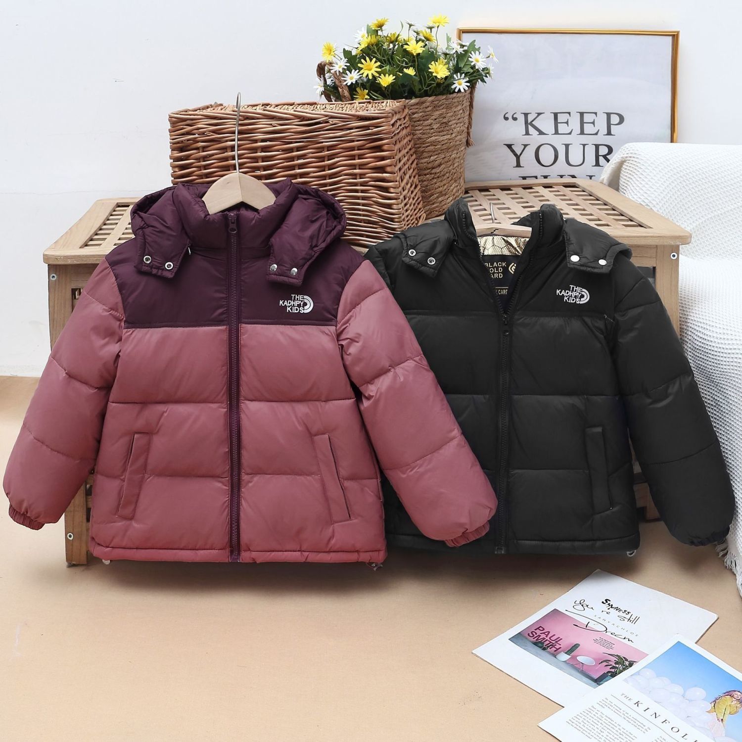 Children's Down Boys Girls Medium Large Children 2025 Autumn And Winter Warm Thickened Short Puffer Jacket Coat_voghion.com