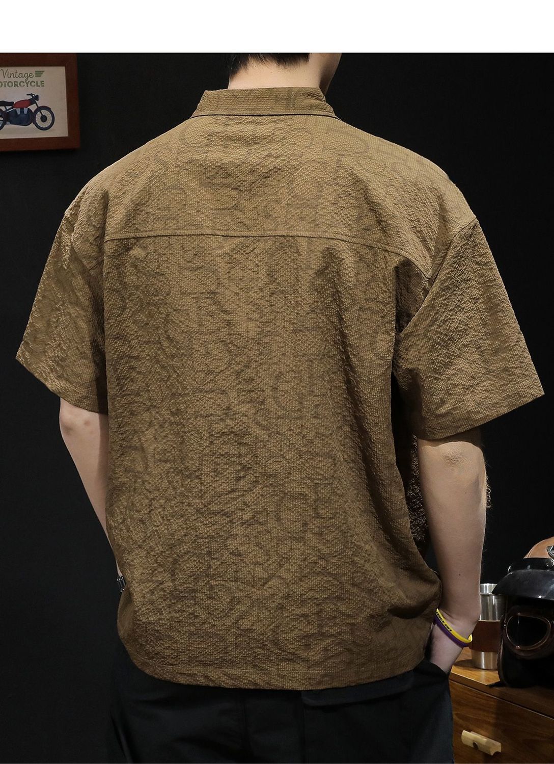 Polo américain à manches courtes pour homme, coupe ample, grande taille, marque tendance 2026, nouveau t-shirt à col rabattu_voghion.com