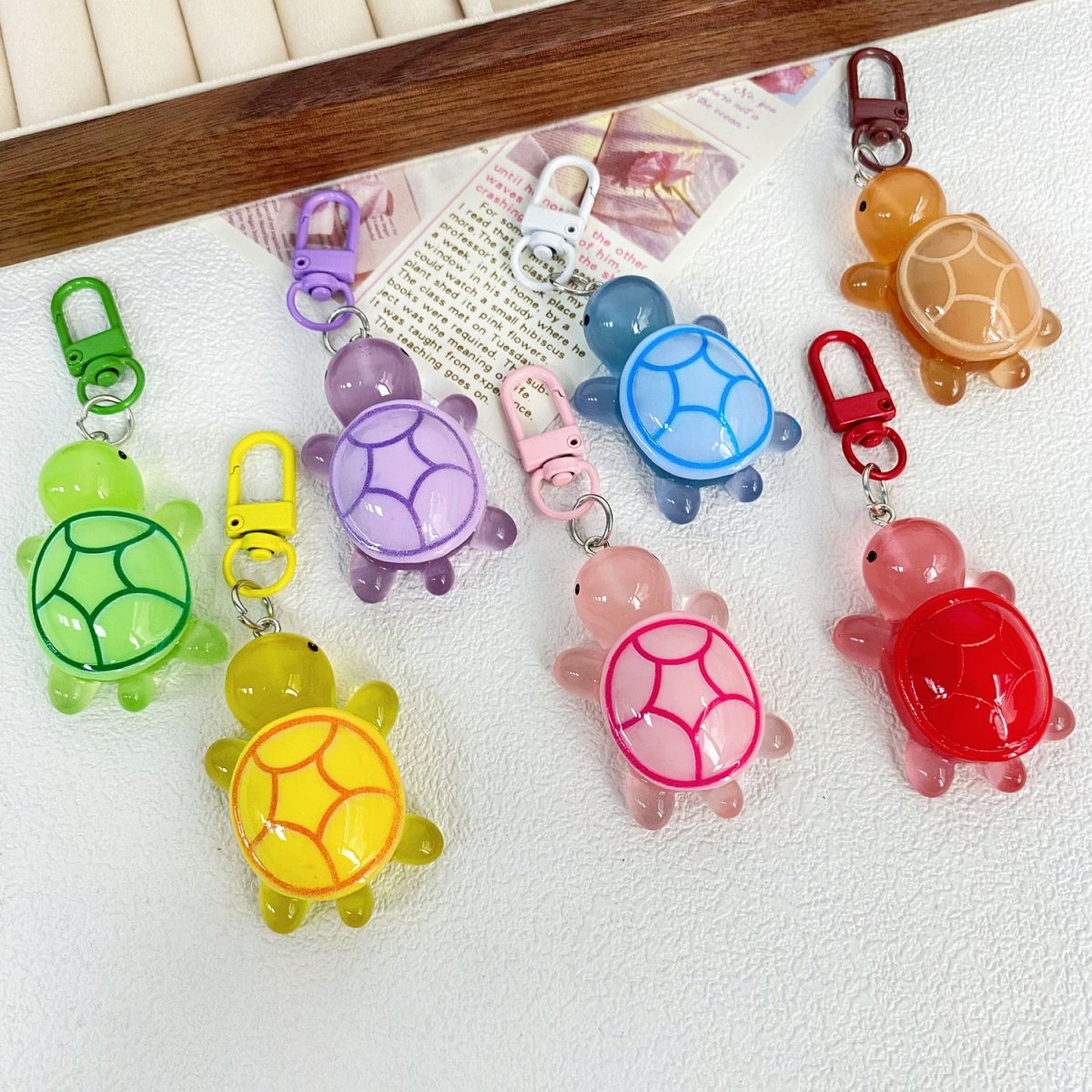 Luminous Turtle Keychain For Bags And Backpacks Sweet Gift_voghion.com
