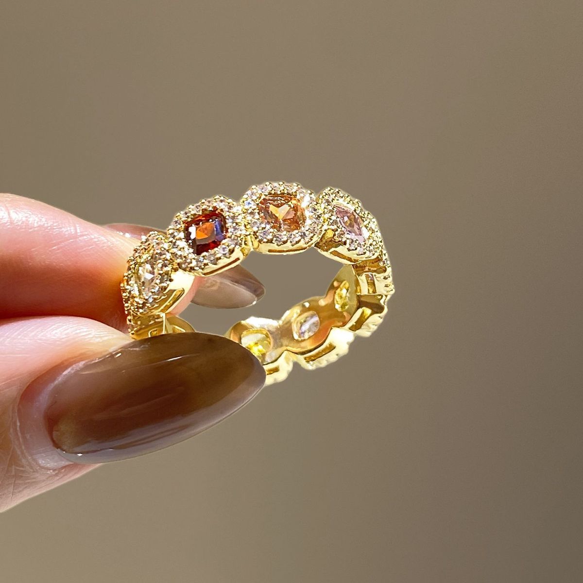 Color Sugar Cube Open Ring detail image 13