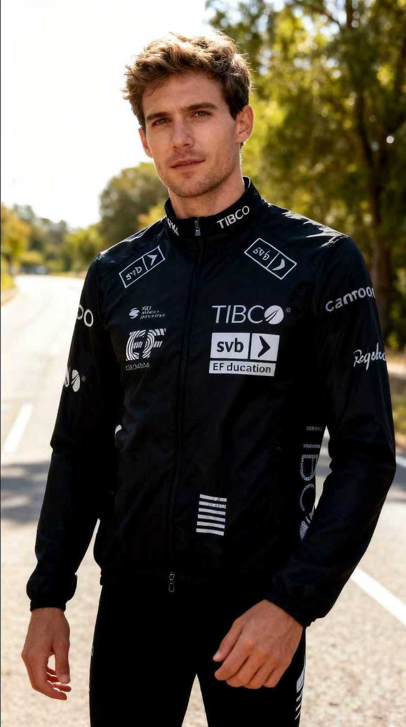 Lätt vindjacka cykeltröja med lång ärm för damer och herrar_voghion.com