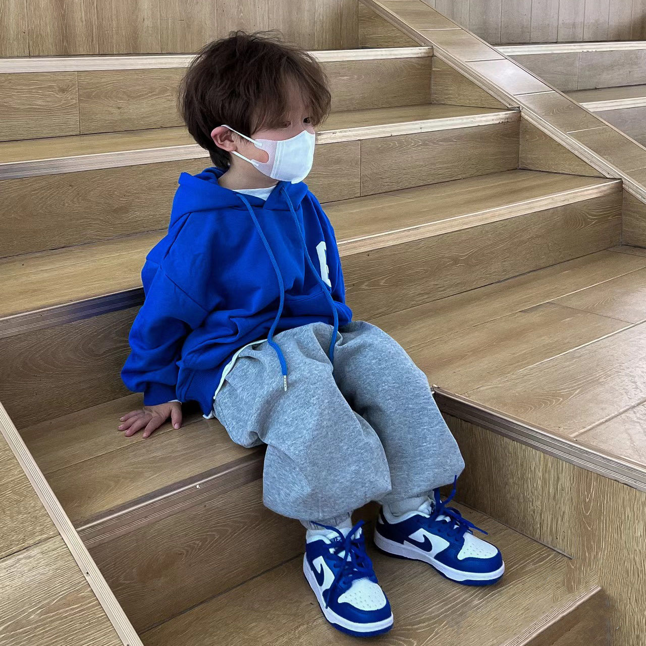 男童帥痞炸街套裝秋冬季新款兒童連帽衛衣個性運動褲子兩件套寶寶