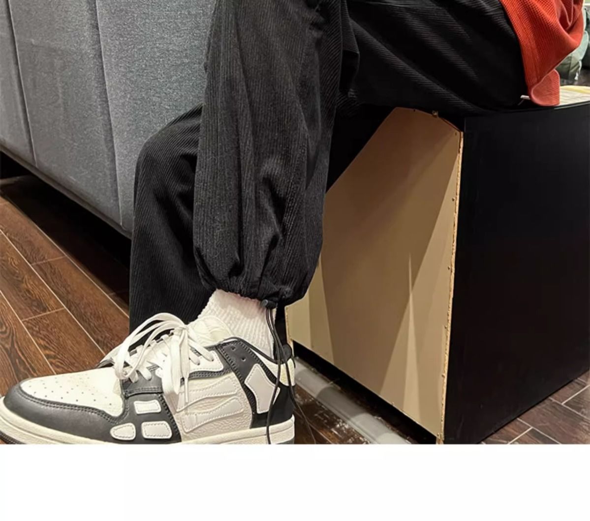 Herren Cordhose Gefüttert Gerade Geschnittene Freizeithose Warm_voghion.com