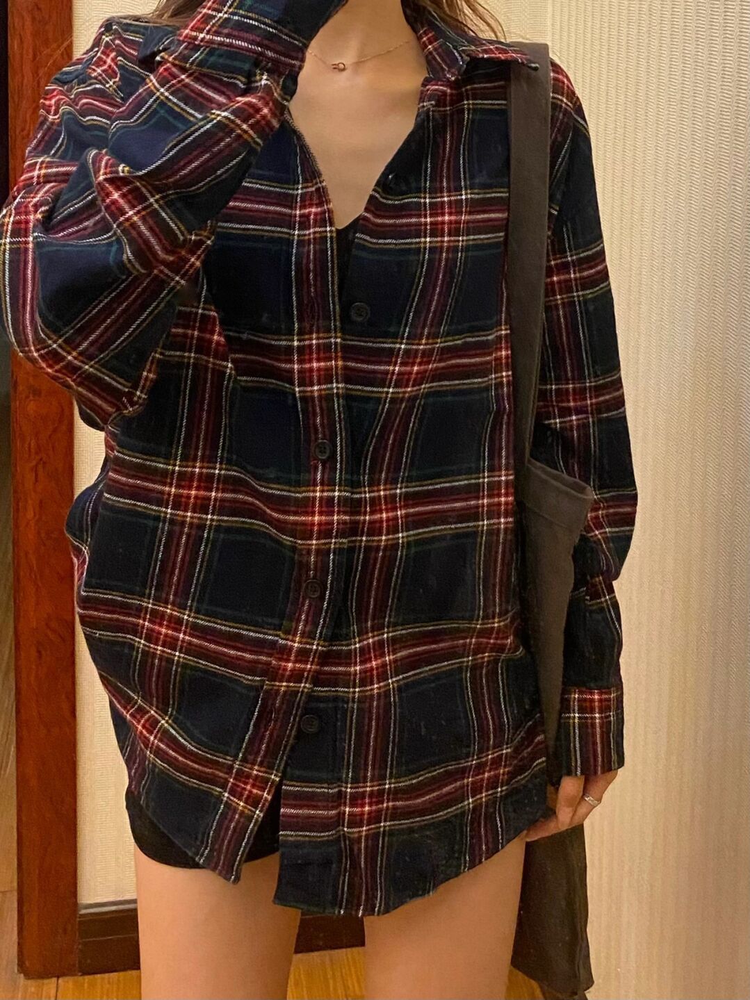 秋冬季復古磨毛學生格子襯衫女外穿寬鬆大碼打底上衣長袖襯衣外套