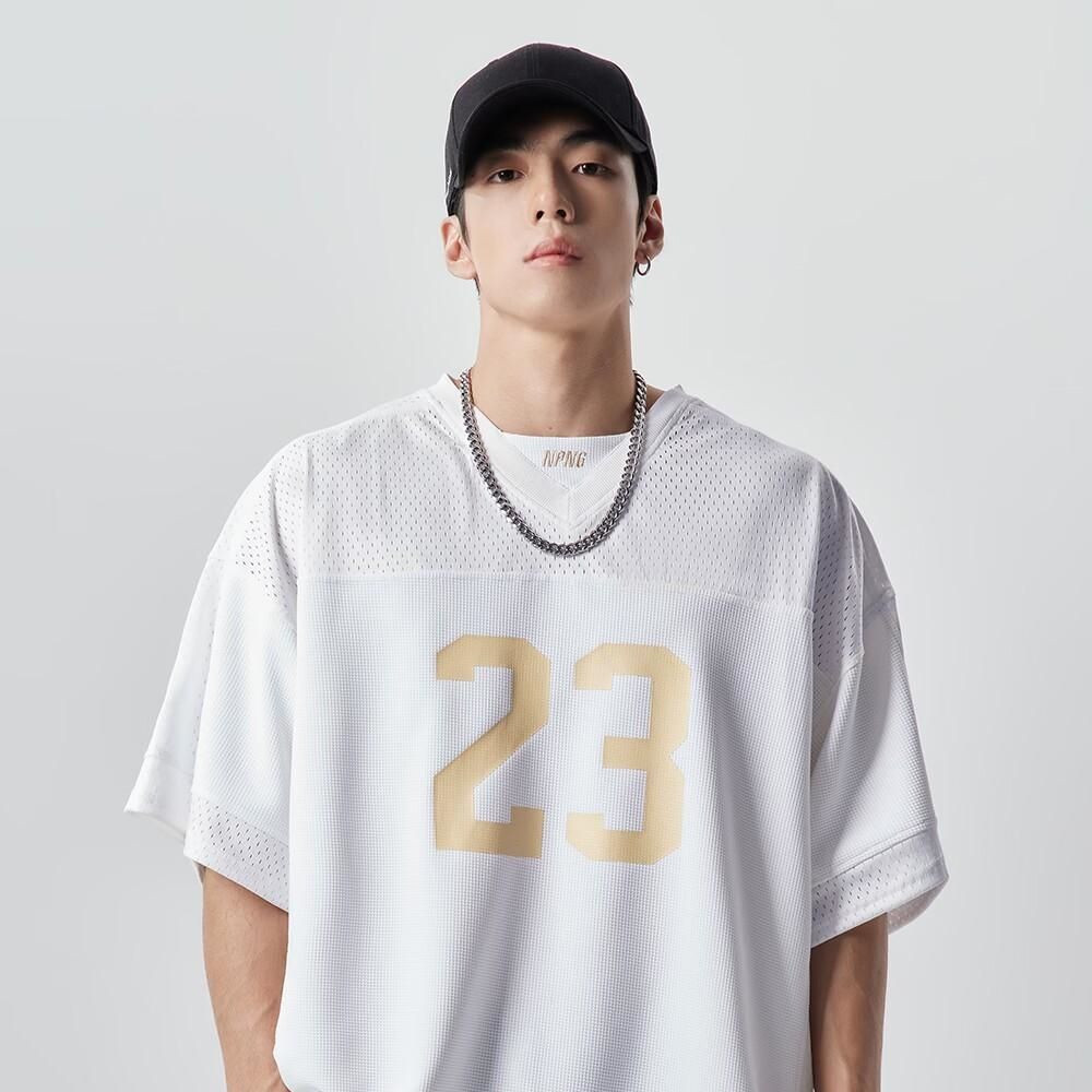 Abbigliamento da uomo American Sports T-shirt a maniche corte ad asciugatura rapida da uomo, estate, maglia larga, basket, fitness, allenamento, abbigliamento_voghion.com