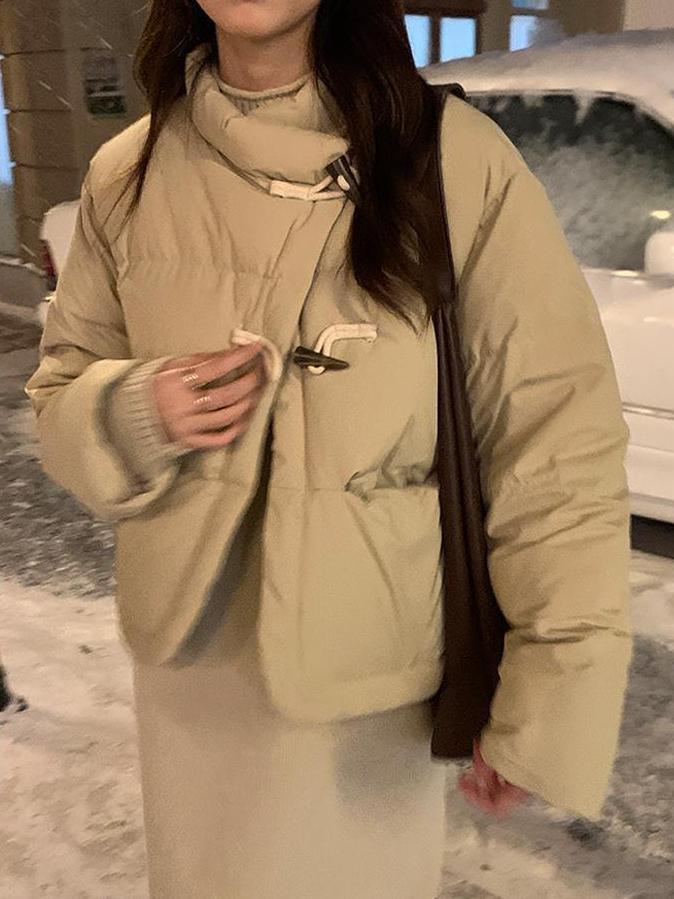 韓系小眾設計感棉服潮流女冬季爆款氣質減齡寬鬆休閒百搭保暖棉服