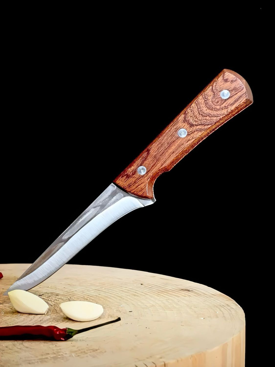 Couteau boucher désosseur forgé en acier inoxydable pour viande_voghion.com