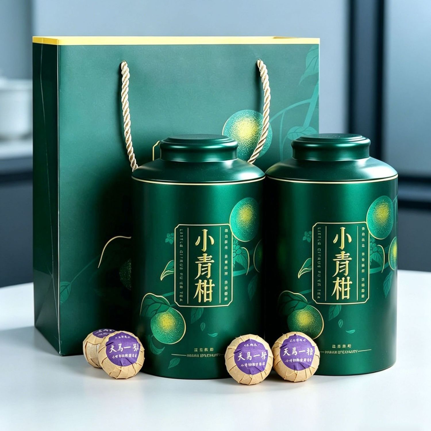正宗小青柑普洱茶陈皮柑普茶云南普洱熟茶足量罐装礼盒装茶叶正品