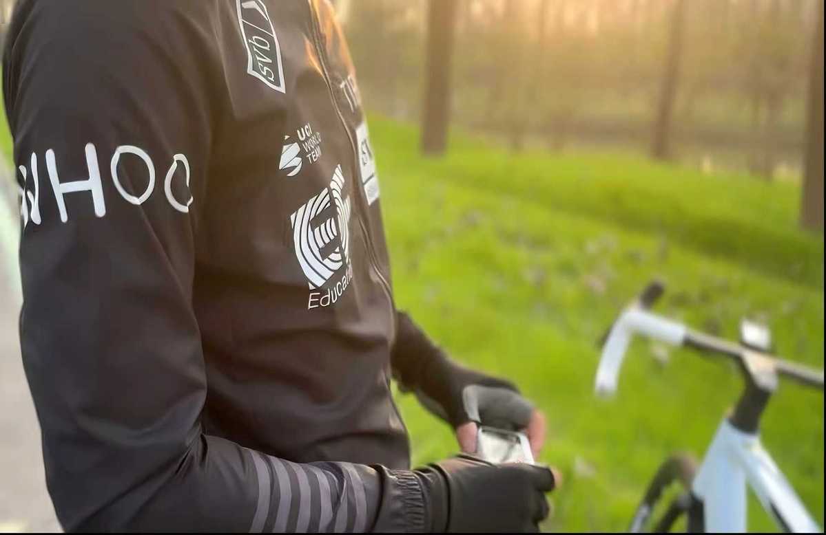 Lätt vindjacka cykeltröja med lång ärm för damer och herrar_voghion.com