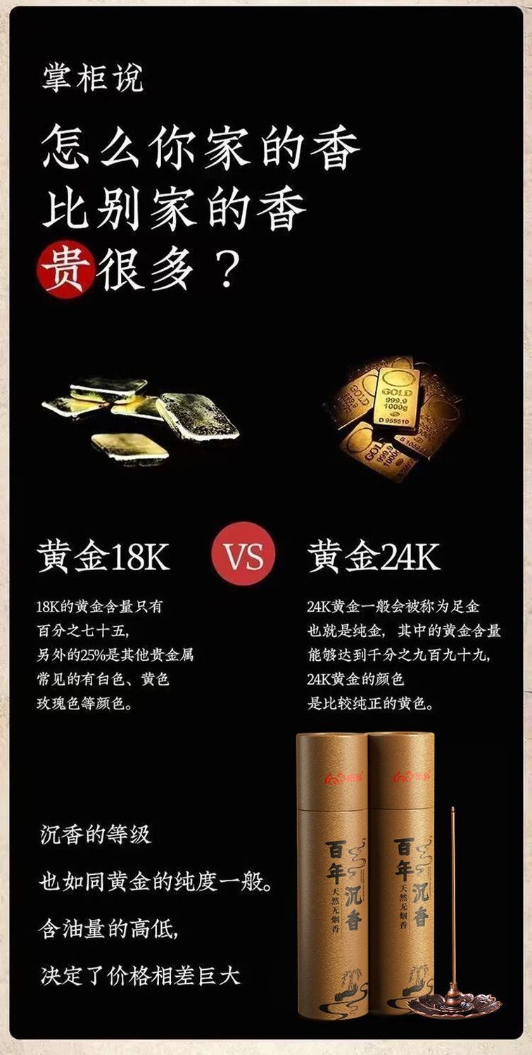 老牌家用老沉香线香天然香薰书房办公室卧室喝茶香薰持久留香 detail 11