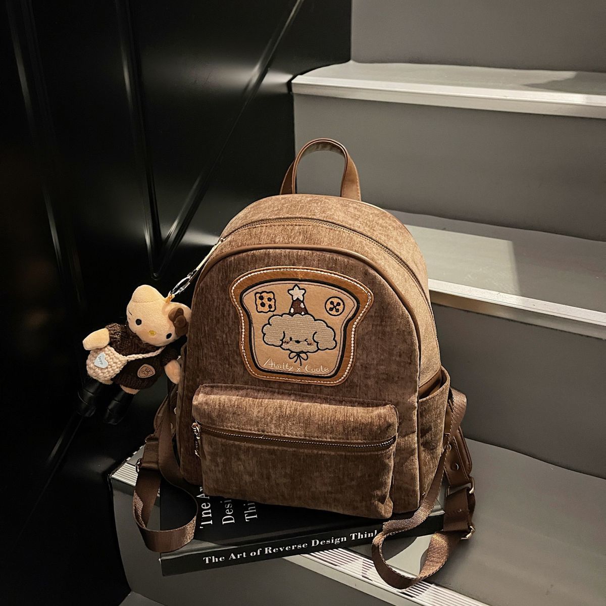 Amy Rabbit Women's Backpack Cute Retro Style Commuter Rucksack_voghion.com