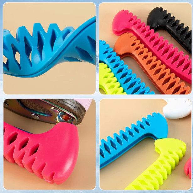 Einziehbare elastische Schlittschuhüberzüge für Eiskunstlauf, weiche Kufenüberzüge_voghion.com