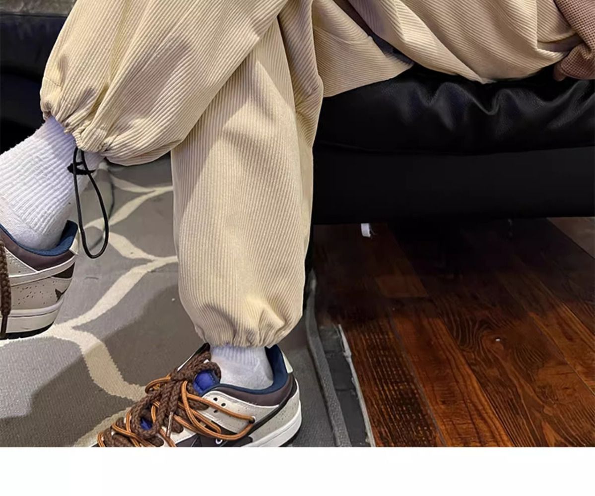 Herren Cordhose Gefüttert Gerade Geschnittene Freizeithose Warm_voghion.com