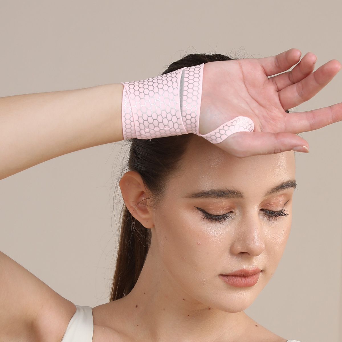 Protetor de pulso para badminton, prevenção de tenossinovite, distensões e entorses, faixa de pulso leve para fitness, para homens e mulheres, tênis._voghion.com