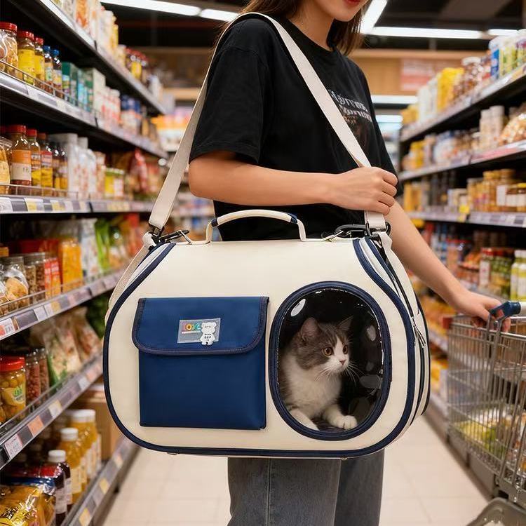 猫包外出便携单肩透气手提包太空舱斜挎背包狗狗猫咪外带携带书包