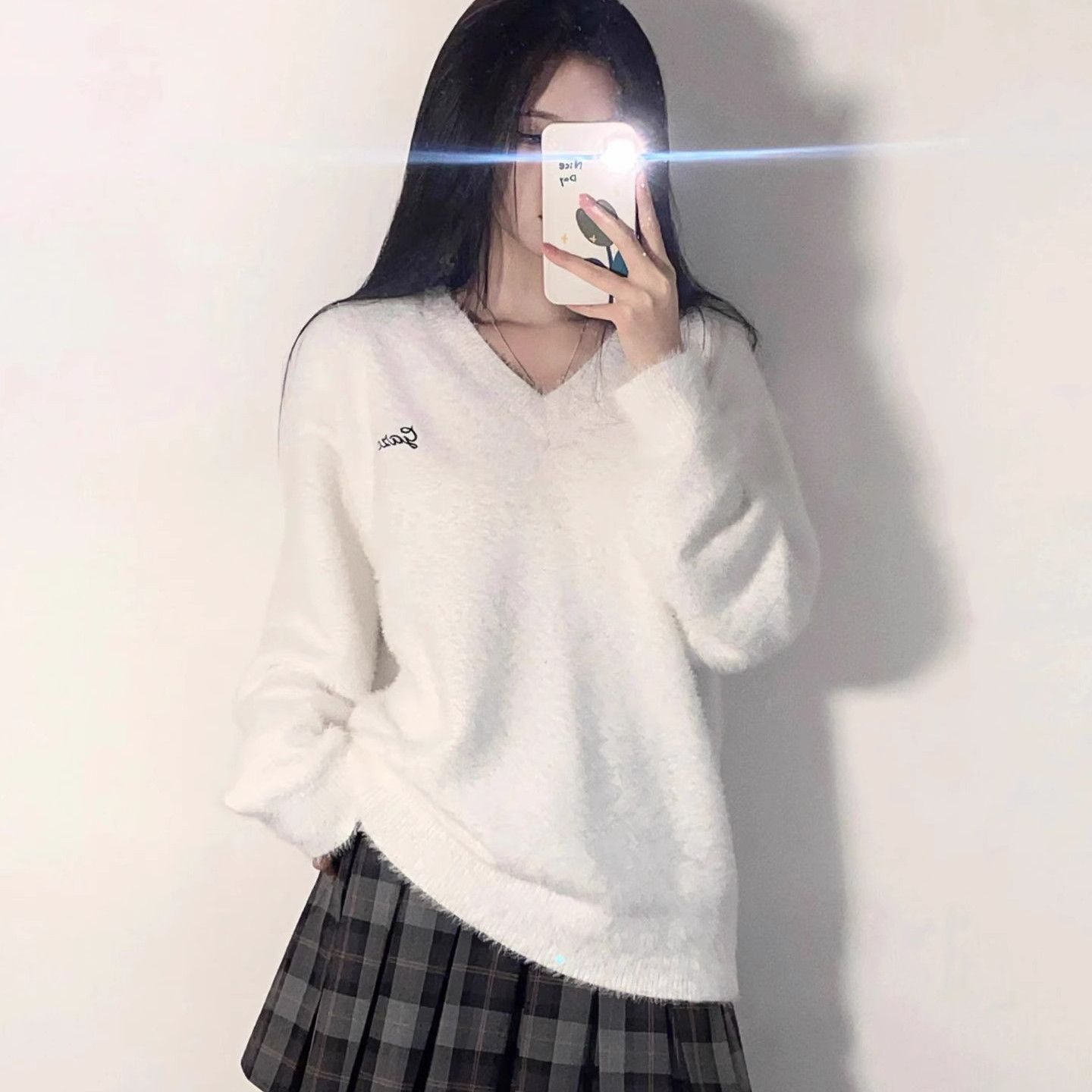 秋冬女2023年新款奶系溫柔長袖上衣韓劇女主針織毛衣通勤秋天穿搭