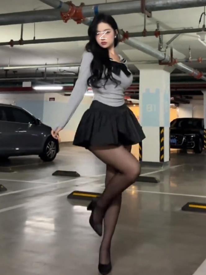 大碼女裝微胖mm性感辣妹蝴蝶結水手領收腰上衣V型腰頭半身裙套裝