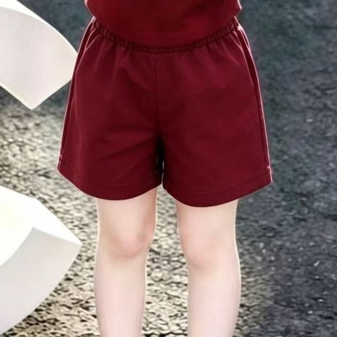 Ensemble deux pièces imprimé fin pour enfants, manches courtes, short ..._voghion.com