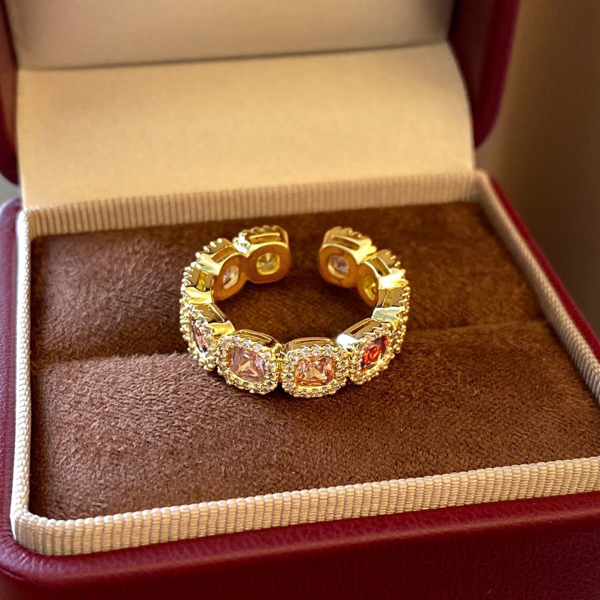 Color Sugar Cube Open Ring detail image 15