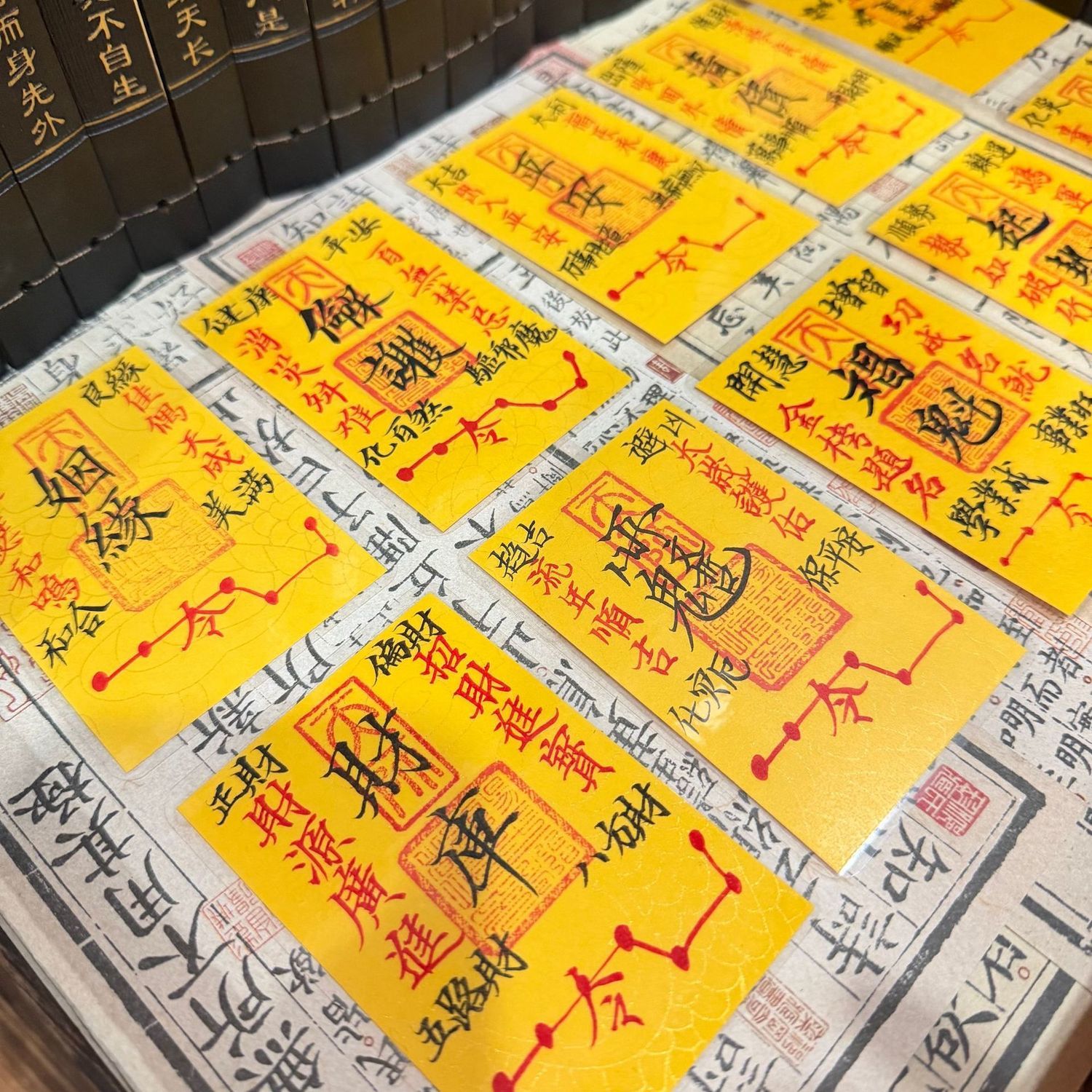 龙虎山手绘纯手工祈福符咒招财进宝财库清债贴诸事顺利平安护身符