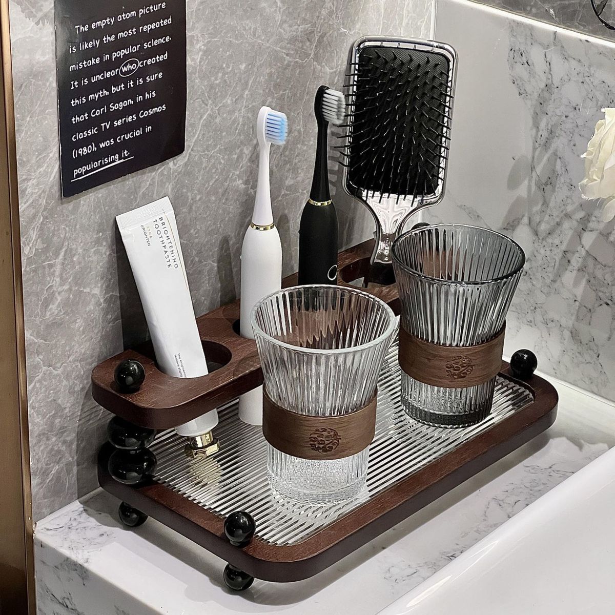 Spazzolino da denti in stile antico di lusso leggero, spazzolino da denti per il bagno, set di contenitori di alta qualità, bicchiere per collutorio, spazzolino da denti_voghion.com