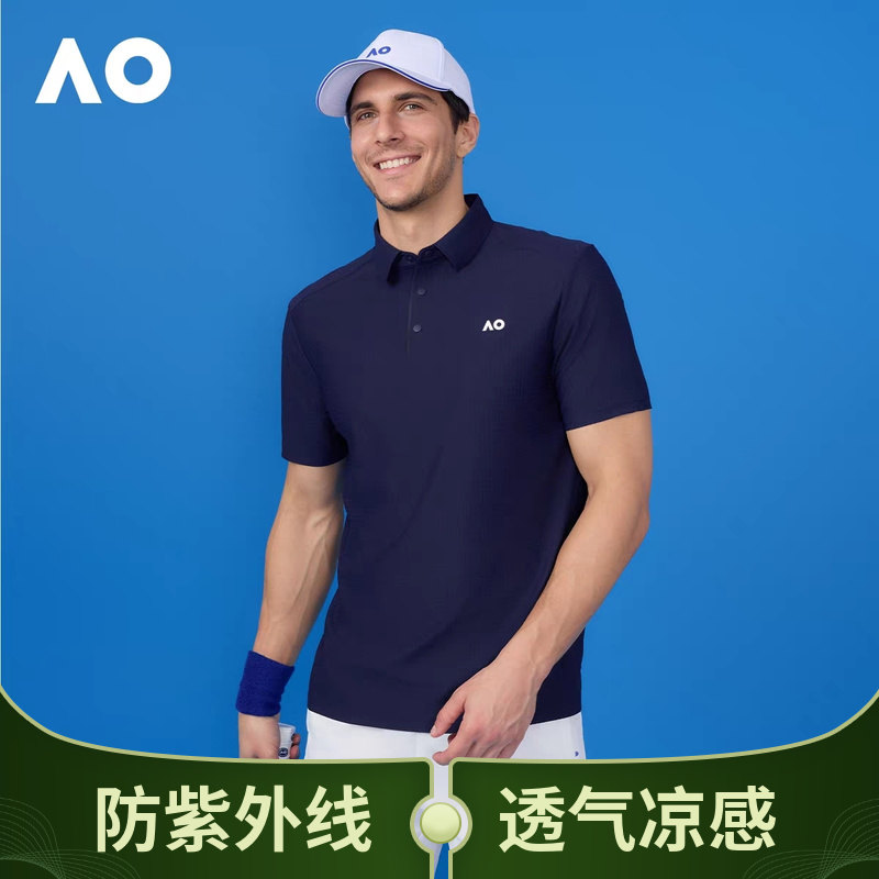 AO澳网 男女 网球服运动冰丝速干Polo短袖时尚流行潮流品质T恤