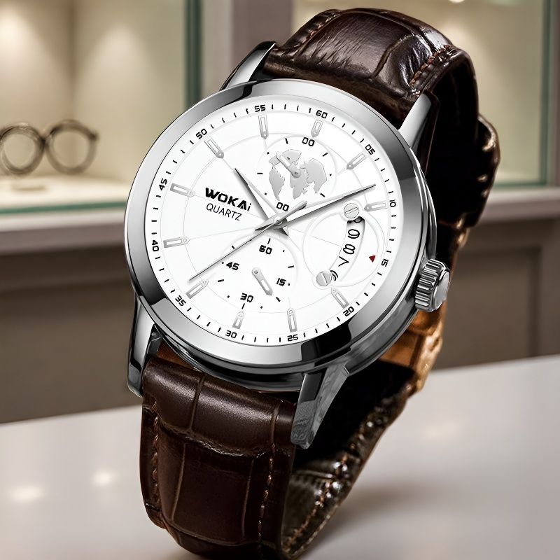 Premium Quartz Wristwatch For Men Elegant Pointer Fashion Watch_voghion.com
