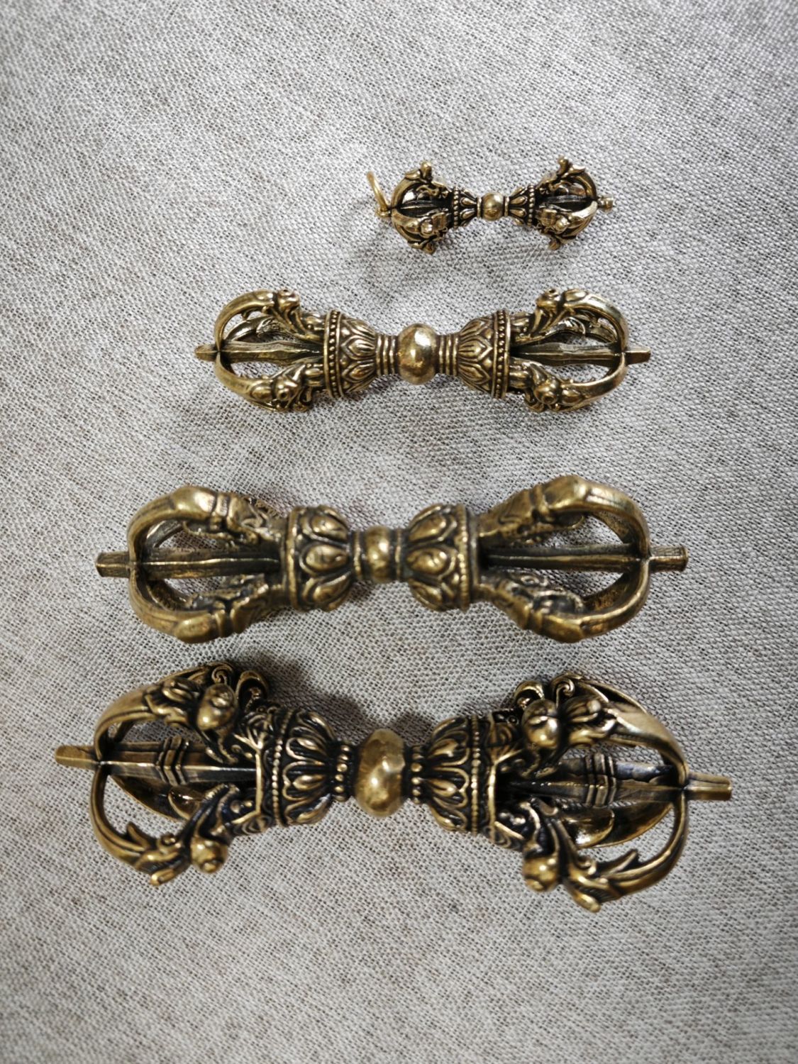 Butter Lamp Set - Brass 3 Pieces detail 7