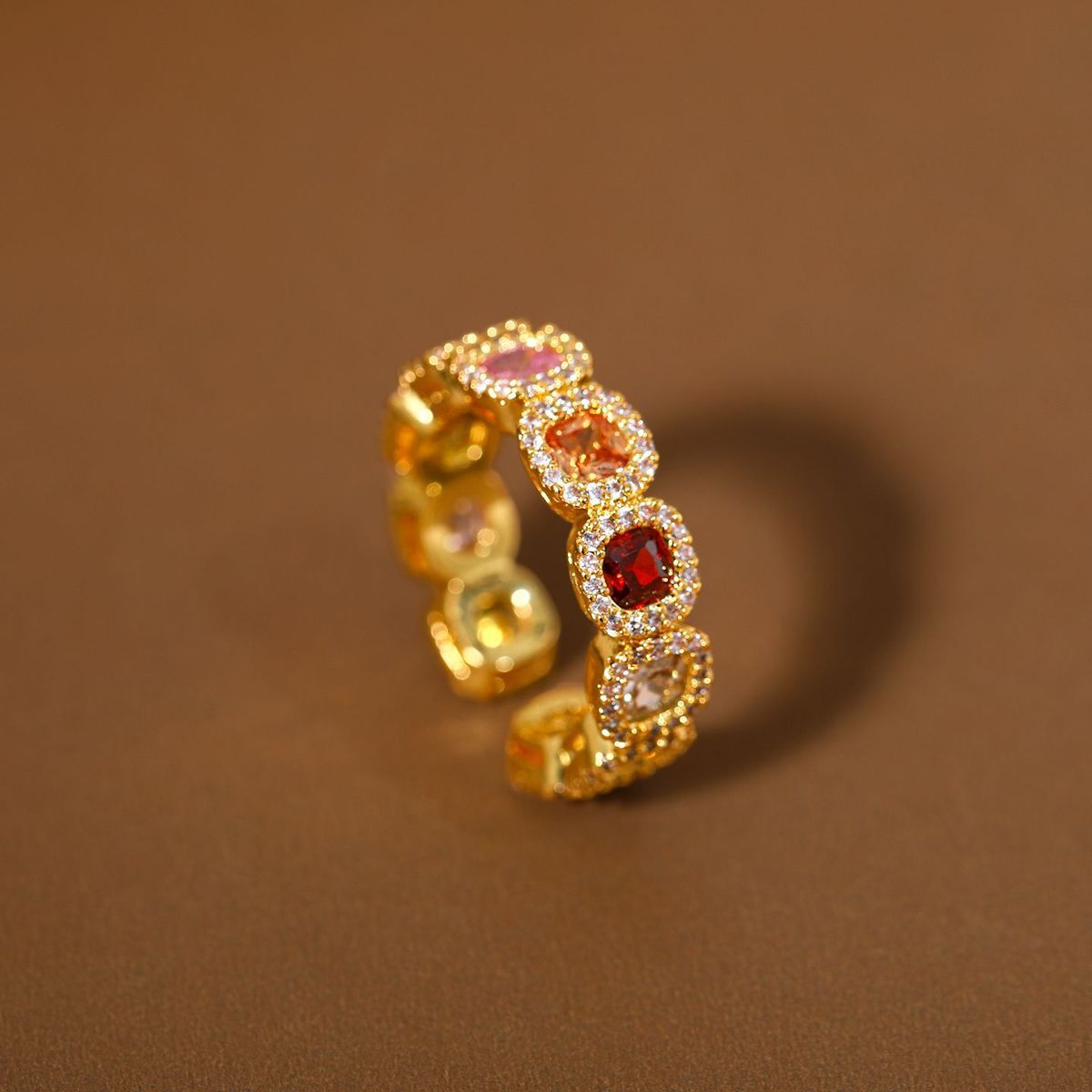 Color Sugar Cube Open Ring detail image 11