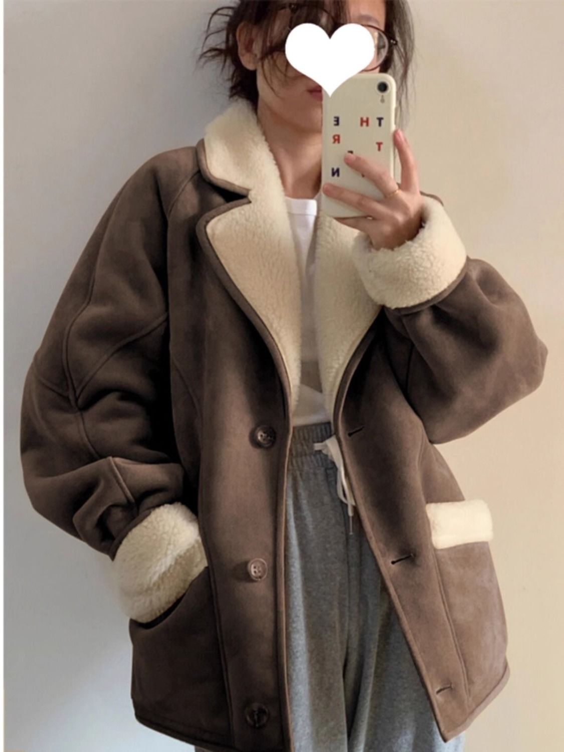 短外套女羊羔毛2023新款胖MM200斤小香風皮毛一體羊羔絨棉服冬季
